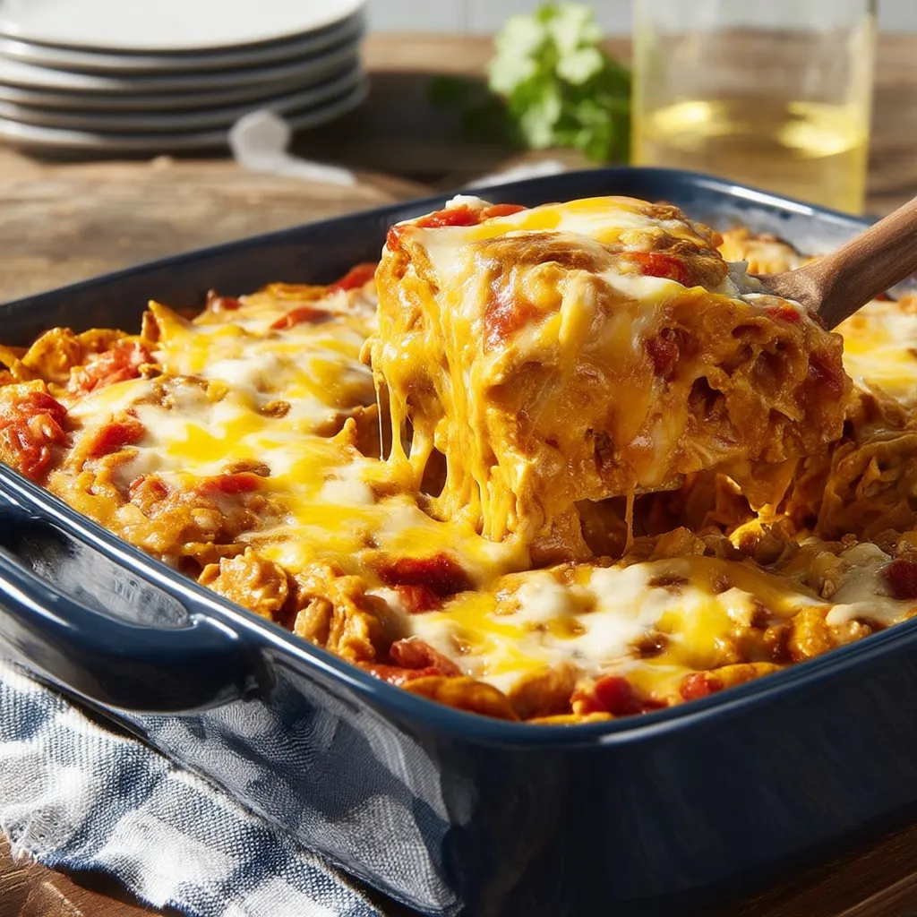A blue dish with a fork in it.