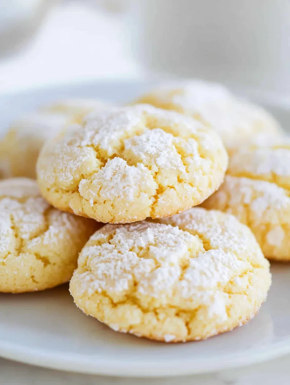 A plate of cookies with white powder on top.
