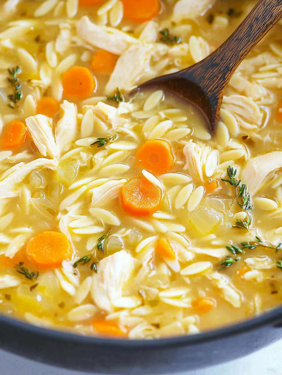 A bowl of soup with carrots and rice.