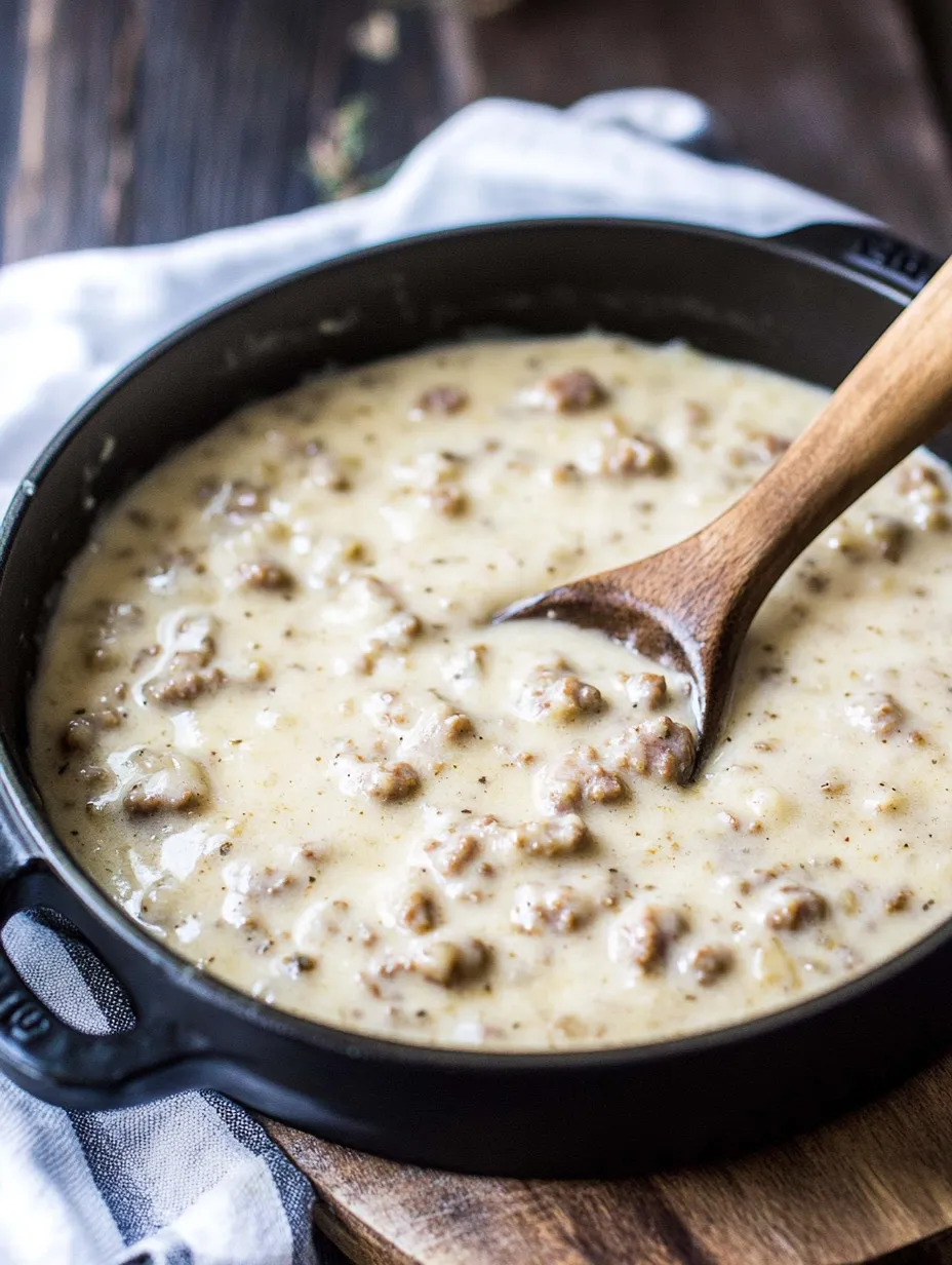 A wooden spoon in a bowl of food.