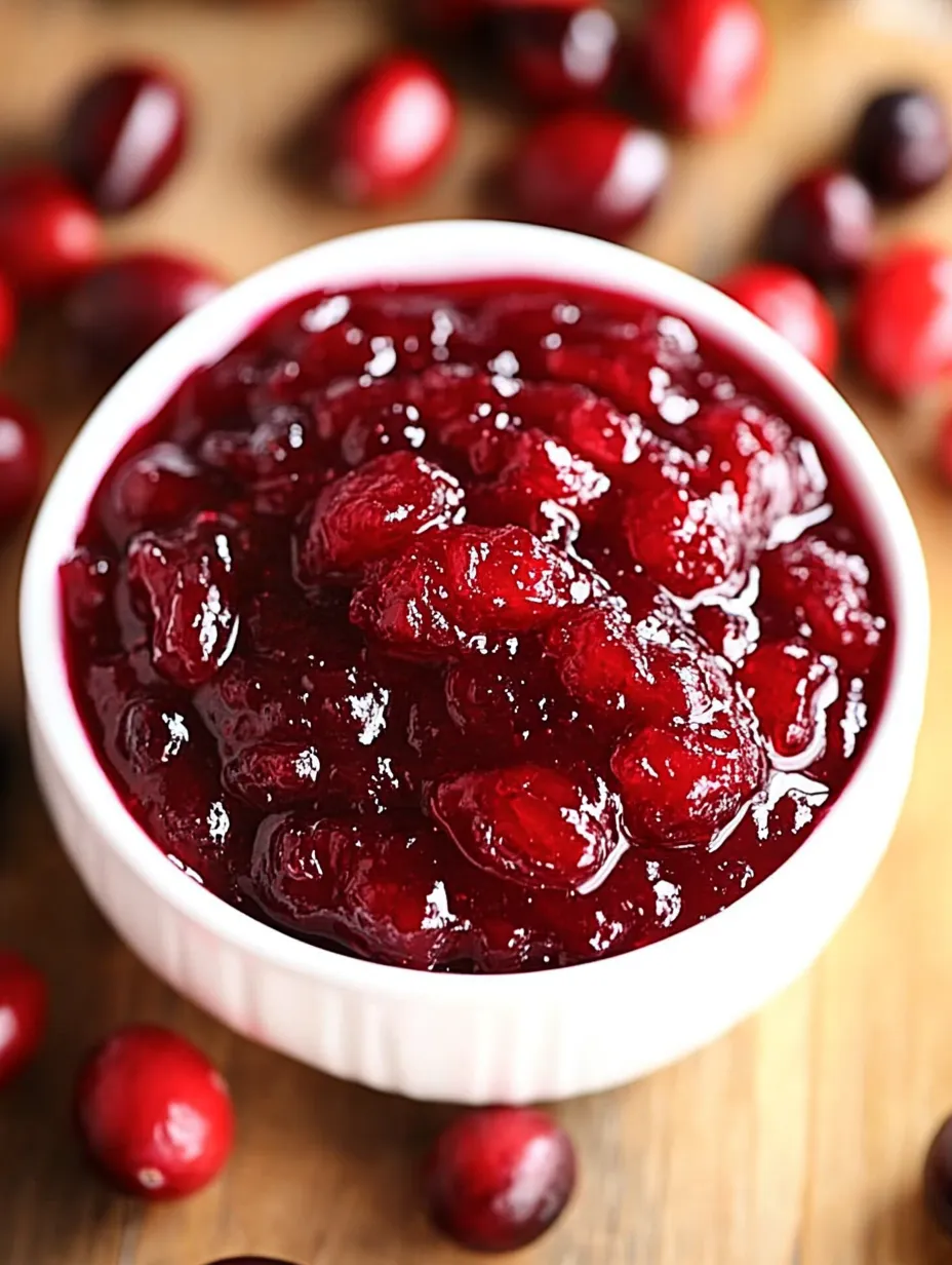A bowl of red jello with cranberries.