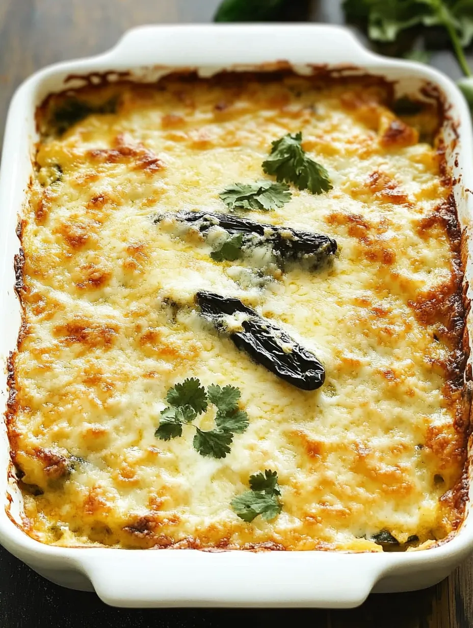 A casserole with chives and cheese.