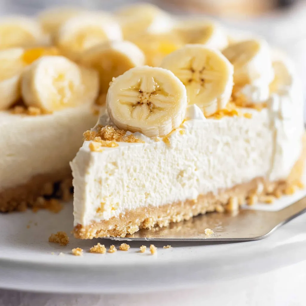 A slice of banana cream pie.