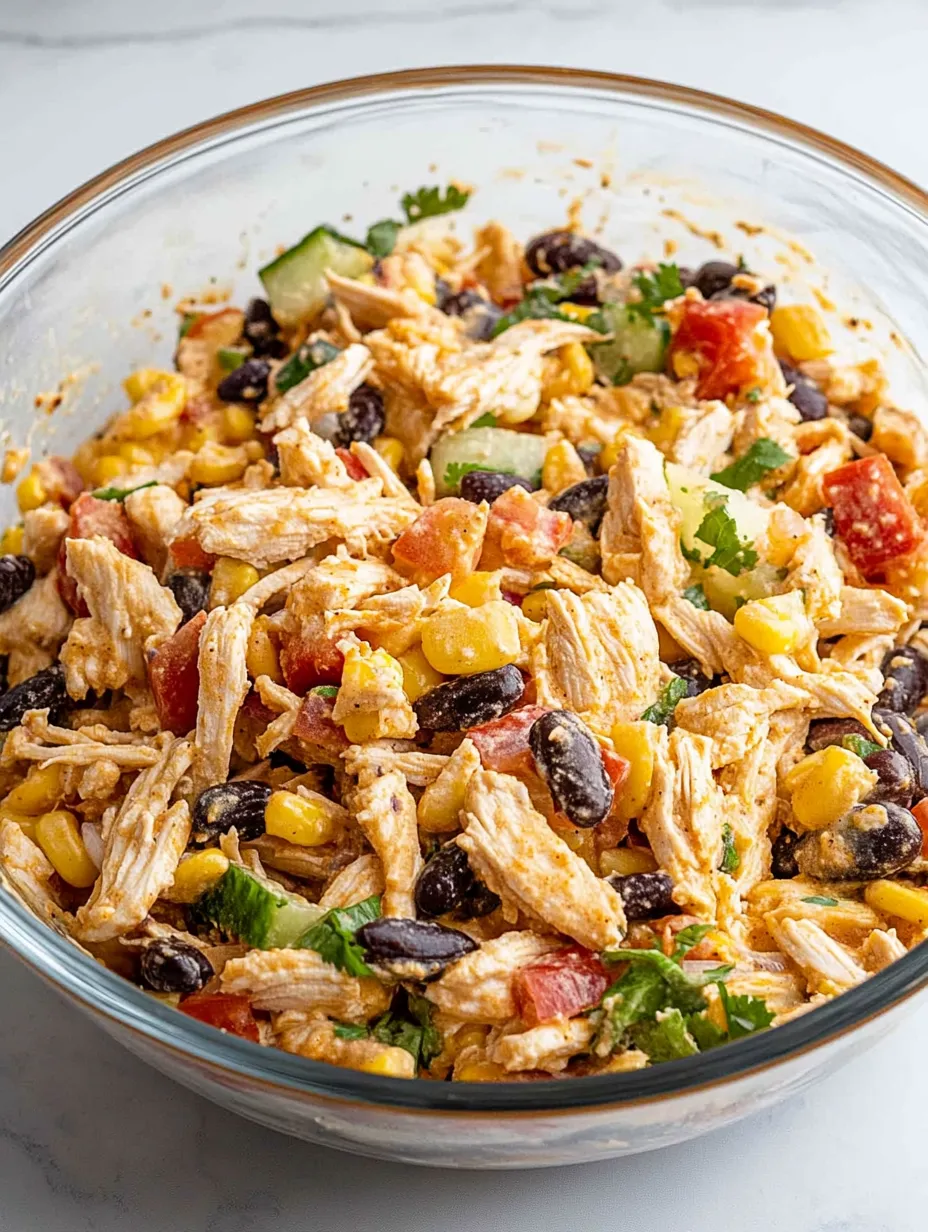 A bowl of chicken and vegetables.