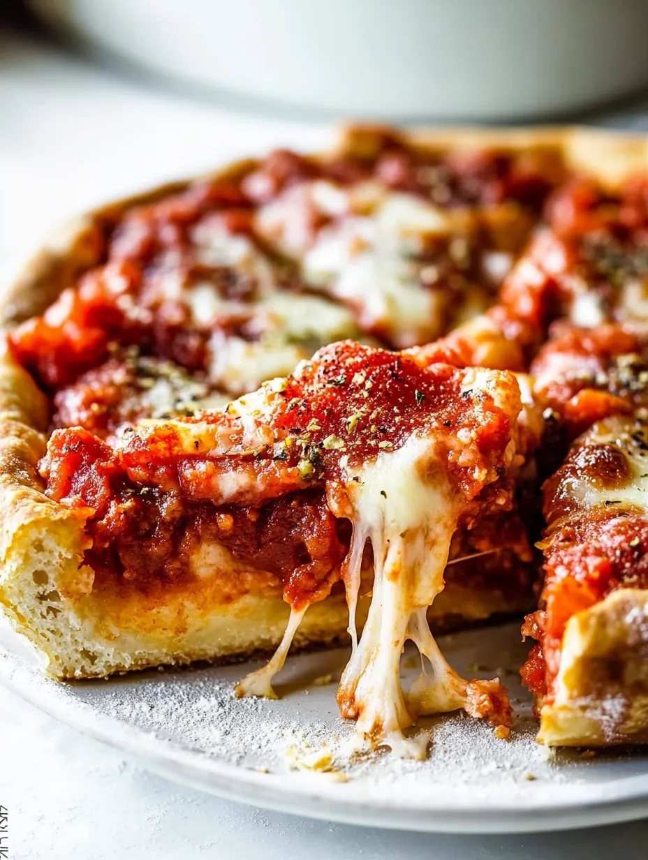 A slice of pizza with cheese and sauce.