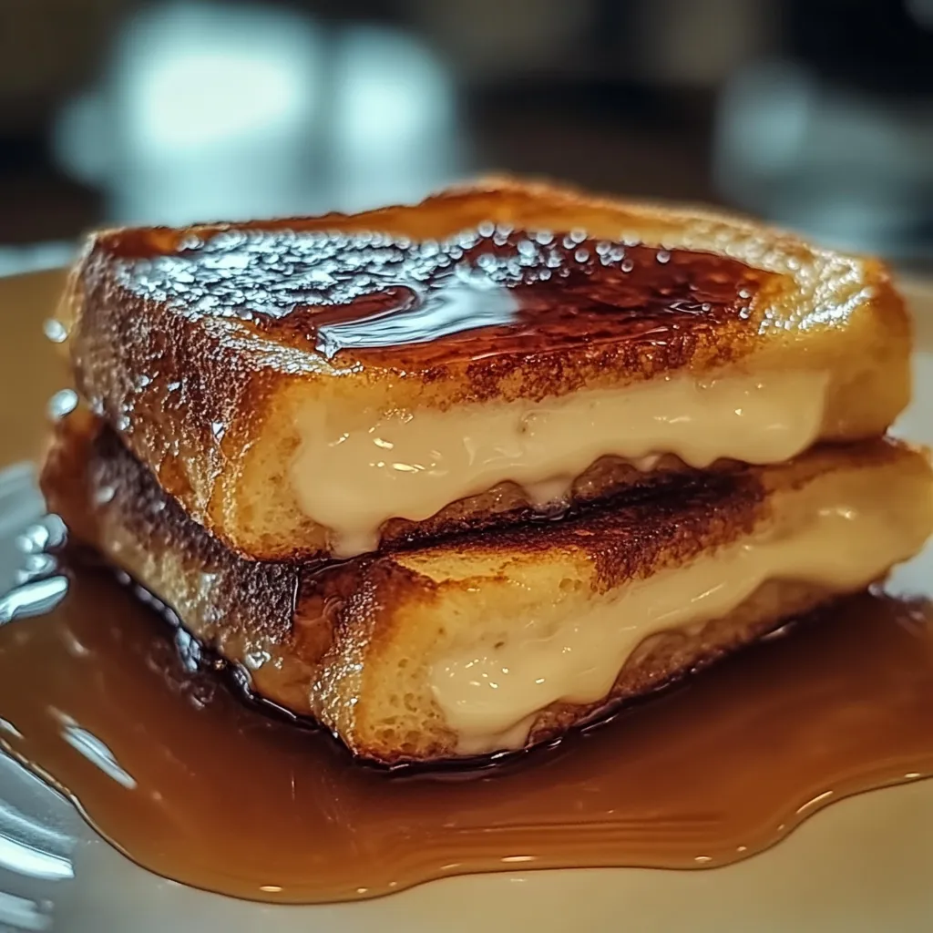 A stack of grilled cheese sandwiches.