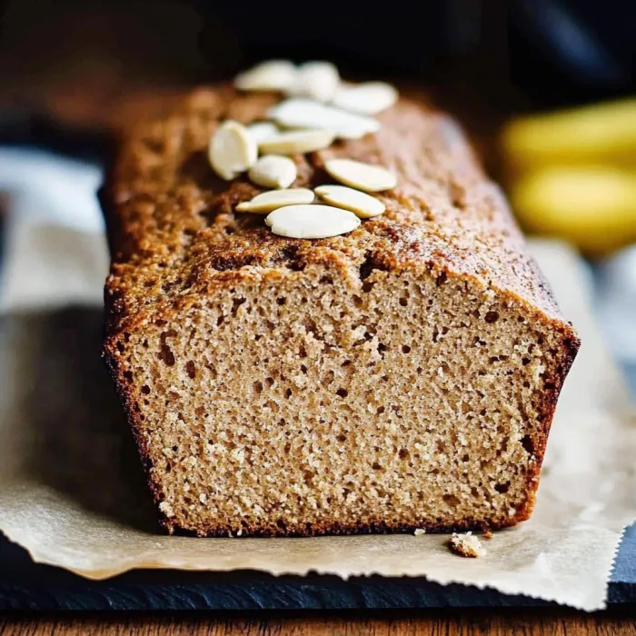 A slice of bread with nuts on top.
