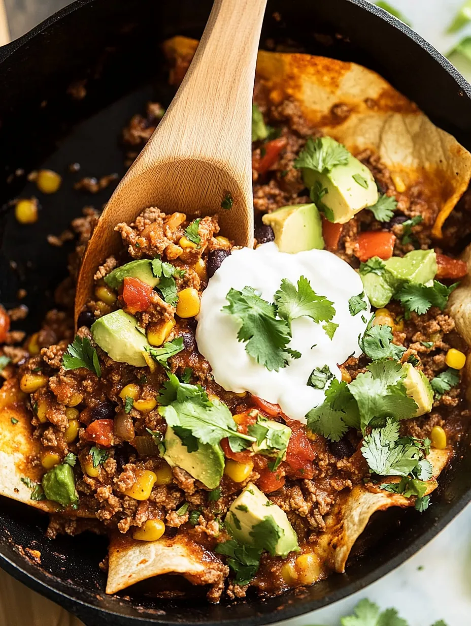 A bowl of food with a spoon in it.