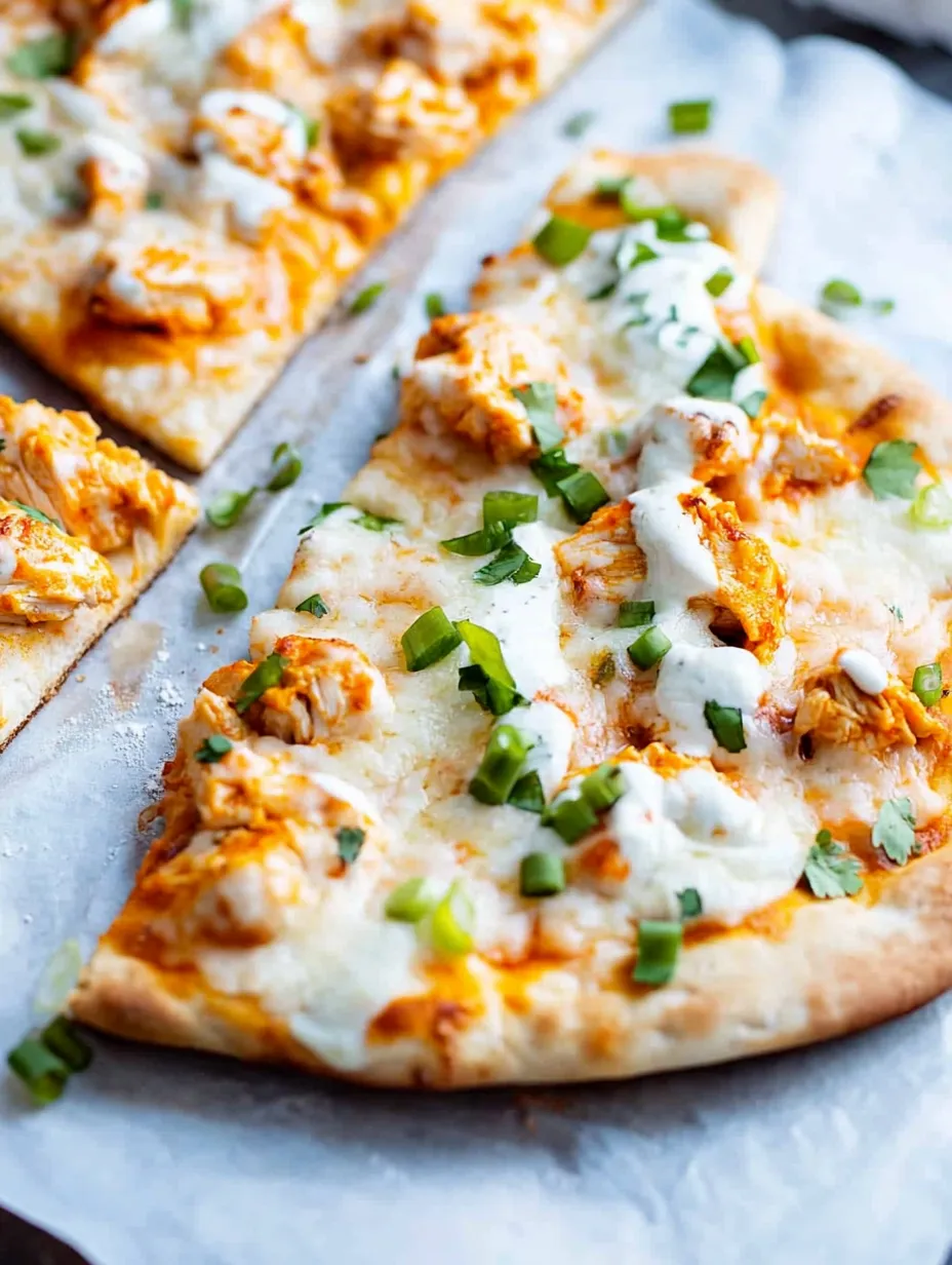 A pizza with chicken and vegetables on a pan.