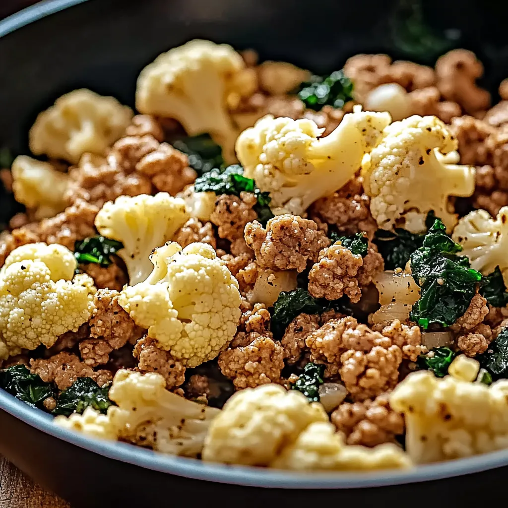 A bowl of cooked cauliflower.