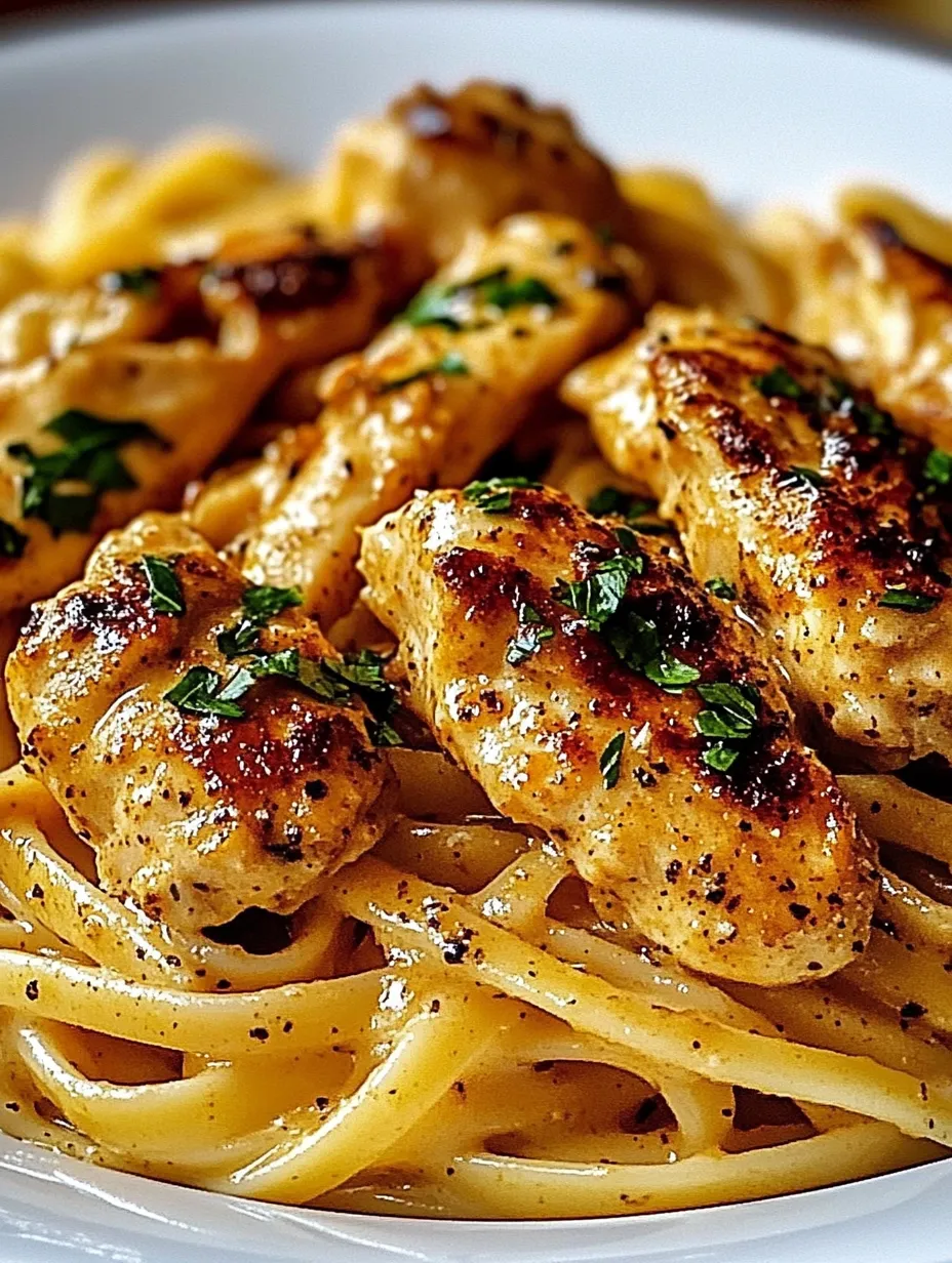 A plate of chicken and pasta.