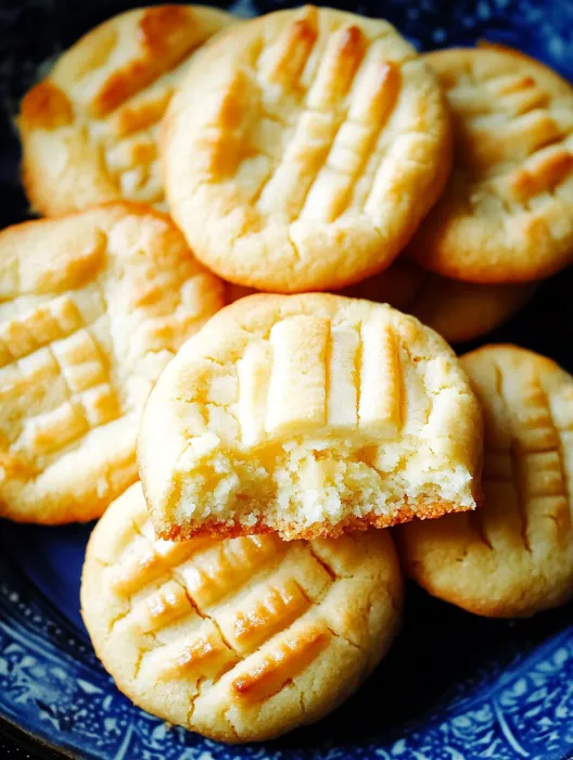 A plate of cookies with one missing.