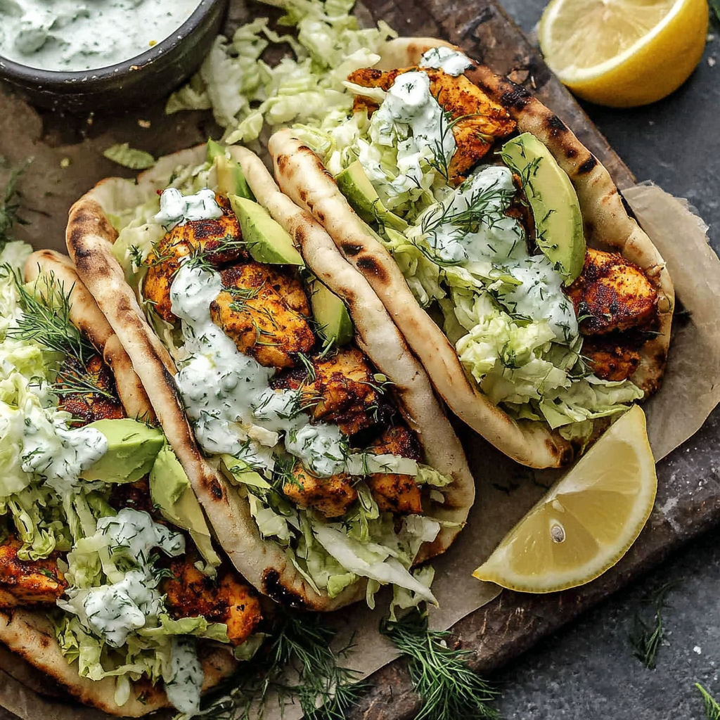 Sheet Pan Chicken Pitas with Herby Ranch.
