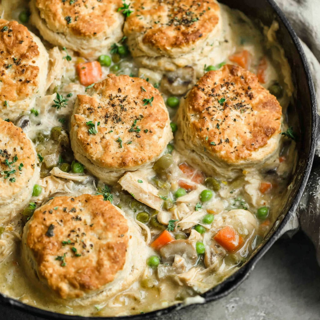 A pan of food with a variety of ingredients.