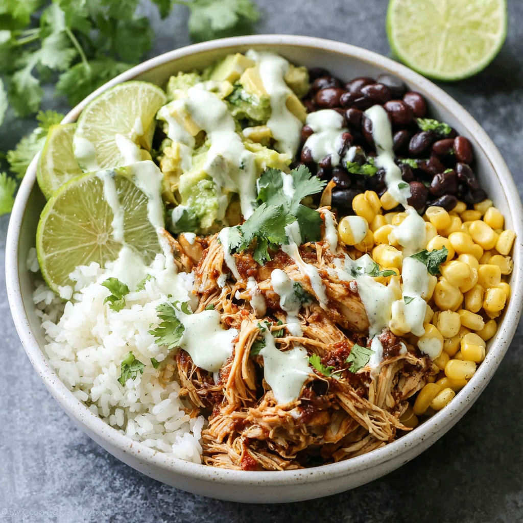 A bowl of food with a variety of ingredients.