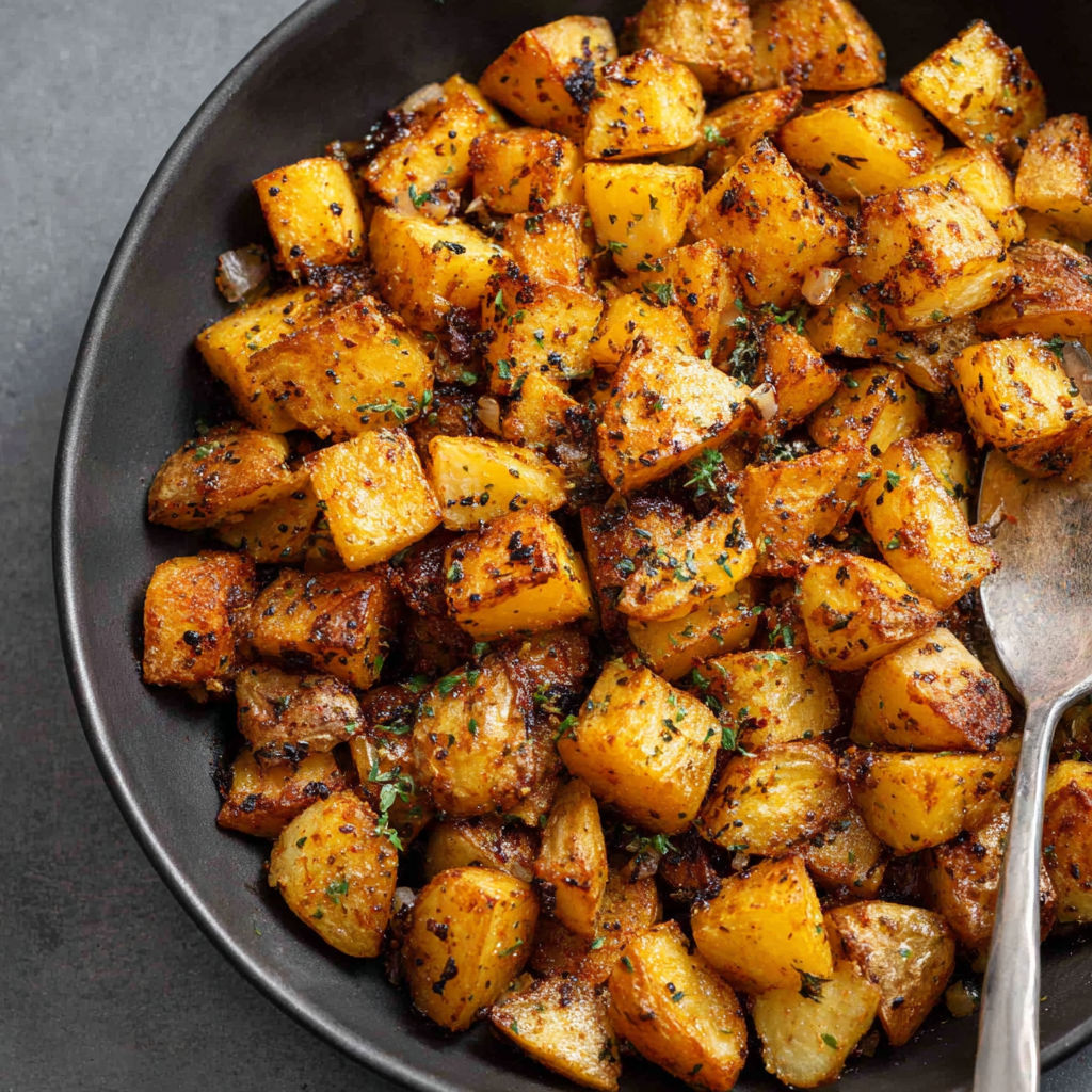 A bowl of food with a spoon in it.