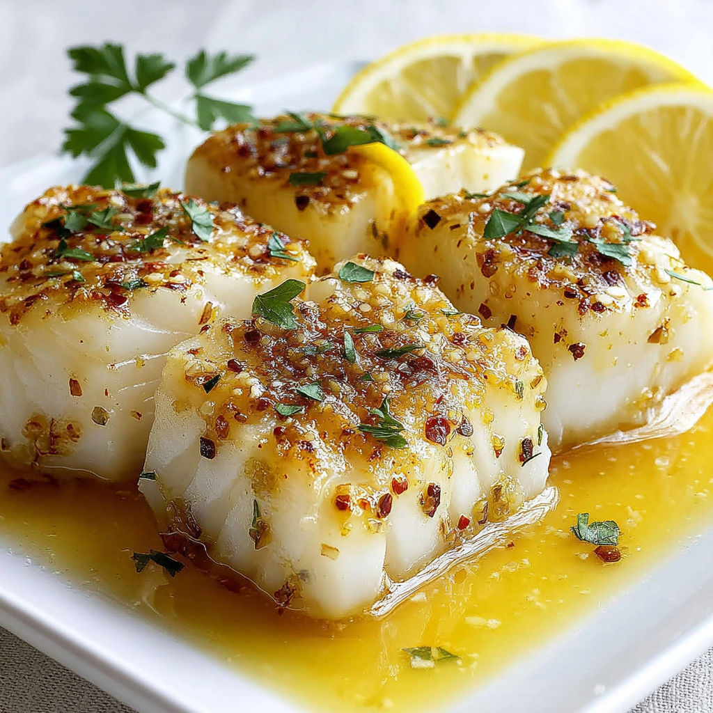 A plate of honey garlic chicken breast.