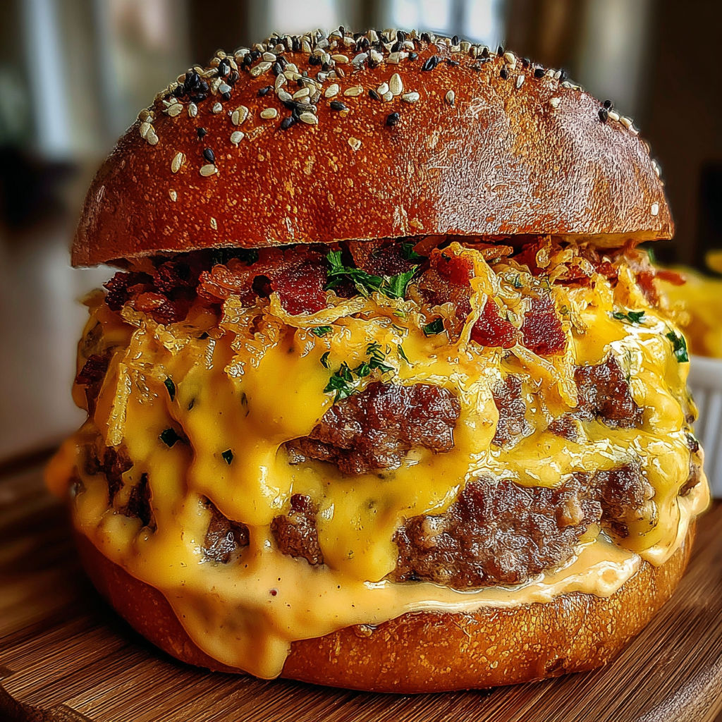 A large hamburger with lettuce and cheese.