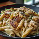 A plate of Creamy Cajun Chicken Pasta.
