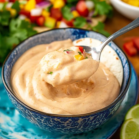 A spoon is in a bowl of soup.
