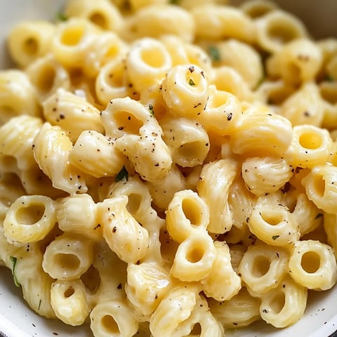 A bowl of macaroni and cheese.