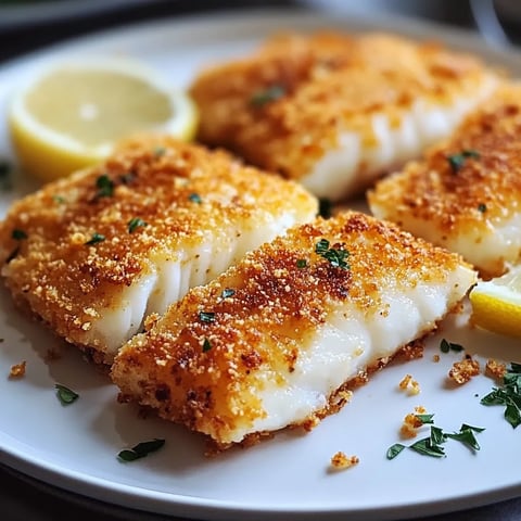 A plate of fish with lemon wedges on the side.