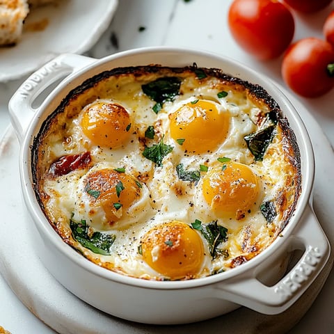 A bowl of eggs and vegetables.