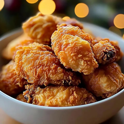A bowl of fried chicken.