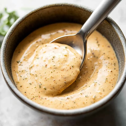 A spoon is in a bowl of soup.